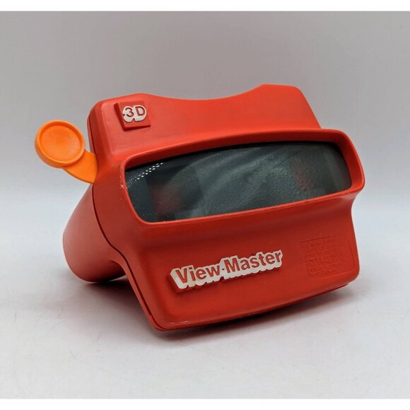 Vintage Tyco Toys Red Viewmaster 3D View-Master Viewer Orange Lever Made in USA - Picture 1 of 5